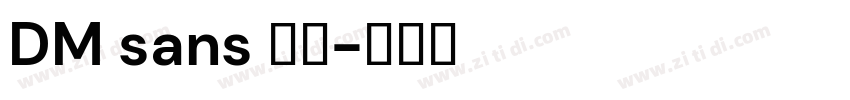 DM sans 字体字体转换